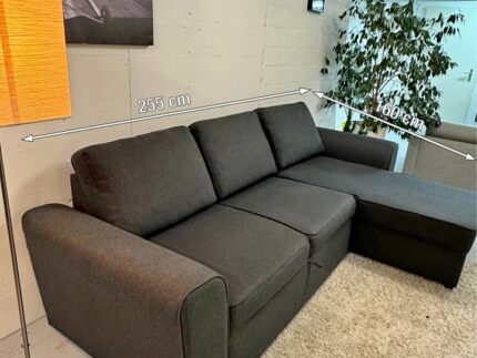 Ecksofa Bettsofa gratis Lieferung Schwarz