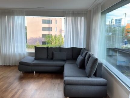 Dunkelgraues Ecksofa Mit Schlaffunktion