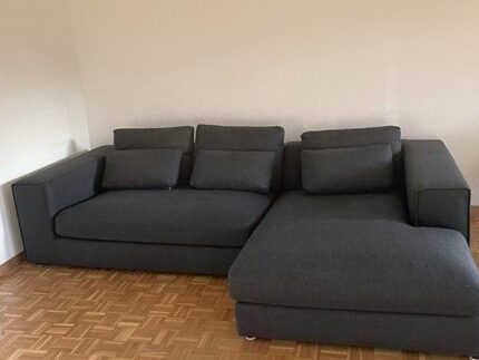 Pfister BRINDISI Ecksofa Schwarz kostenlose Lieferung
