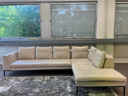 B&B Italia Antonio Citterio L Sofa aus echtem Leder
