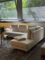 Alcantara Corner Sofa with all pillows Ink. Delivery – Occasion sofa buy at SofaLab