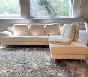 Alcantara Corner Sofa with all pillows Ink. Delivery – Occasion sofa buy at SofaLab