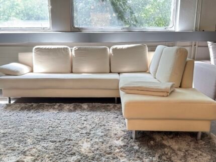 Alcantara Corner Sofa with all pillows Ink. Delivery – Occasion sofa buy at SofaLab