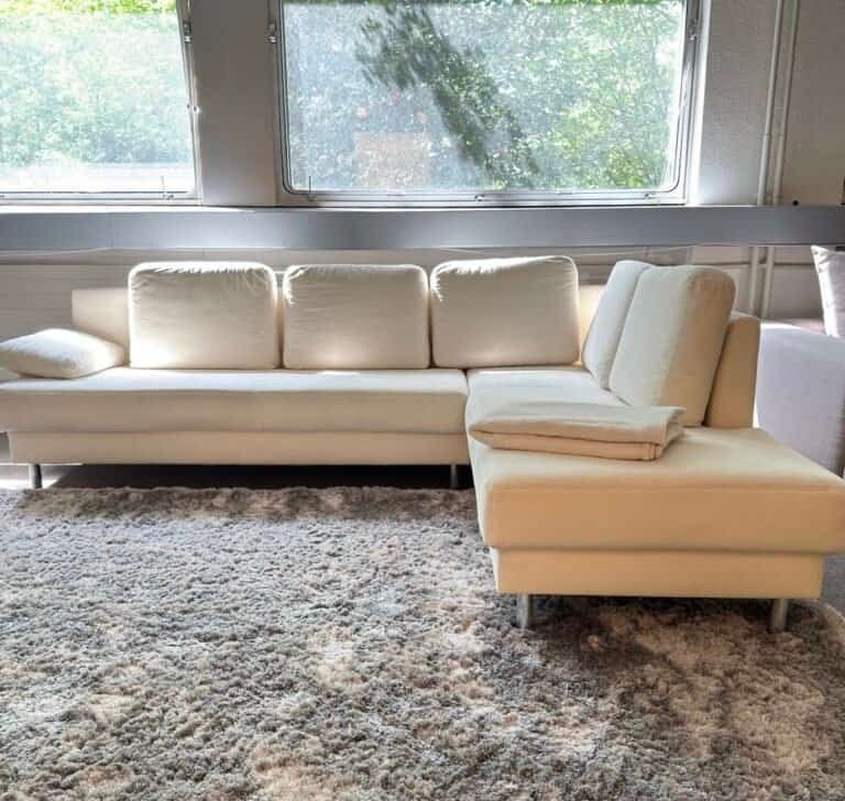 Alcantara Corner Sofa with all pillows Ink. Delivery – Occasion sofa buy at SofaLab