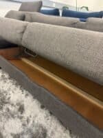 Schwarzes Ecksofa mit Fußablage Ink. lieferung – Occasion Sofa kaufen bei SofaLab