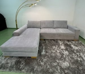Hellgraues Ecksofa mit Stauraum ink.Lieferung – Occasion Sofa kaufen bei SofaLab