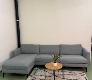 Ecksofa in Tiffany-Blau mit kostenloser Lieferung – Occasion Sofa kaufen bei SofaLab