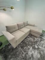 Hellgraues kleines Ecksofa Ink.Lieferung – Occasion Sofa kaufen bei SofaLab