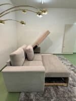 Hellgraues kleines Ecksofa Ink.Lieferung – Occasion Sofa kaufen bei SofaLab
