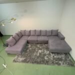 U-förmiges Sofa grau aus Alcantara – Occasion Sofa kaufen bei SofaLab