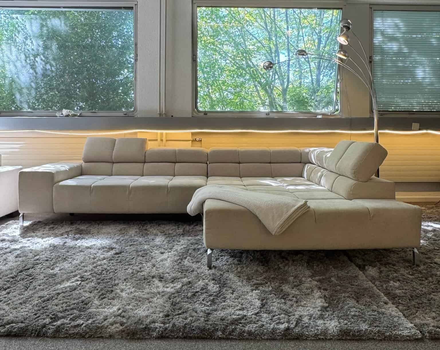 IMG_4551 Bubble-Ecksofa, Beige ink. lieferung – Occasion Sofa kaufen bei SofaLab