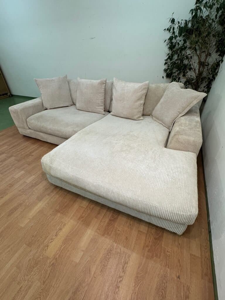 Wunderschönes Ecksofa aus Cord von Home Decor – Occasion Sofa kaufen bei SofaLab