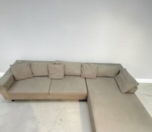 Corner Sofa Beige with removable cover