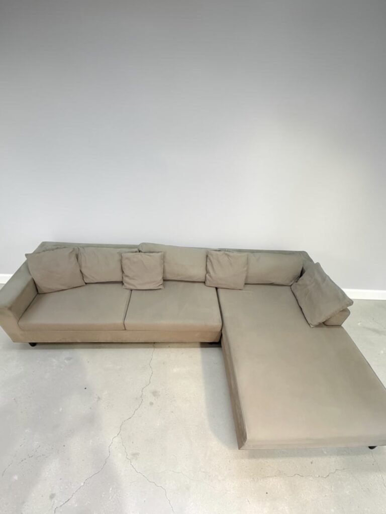 Corner Sofa Beige with removable cover