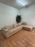 Ecksofa in Beige mit abnehmbaren Bezügen – Occasion Sofa kaufen bei SofaLab