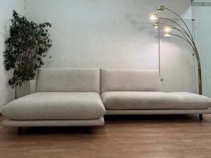 Ecksofa in Beige von Bull Frog