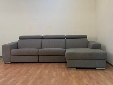 Livique Corner Sofa Dario Grey with Relax function – Occasion sofa for sale at SofaLab