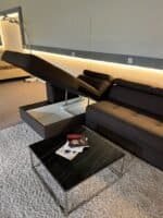 Corner Sofa with storage space and pull-out bed – Occasion sofa for sale at SofaLab