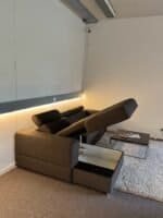 Corner Sofa with storage space and pull-out bed – Occasion sofa for sale at SofaLab