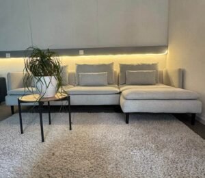 Corner Sofa Pasatell Silver with Free Delivery – Occasion Sofa for sale at SofaLab