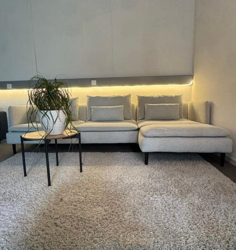 Corner Sofa Pasatell Silver with Free Delivery – Occasion Sofa for sale at SofaLab