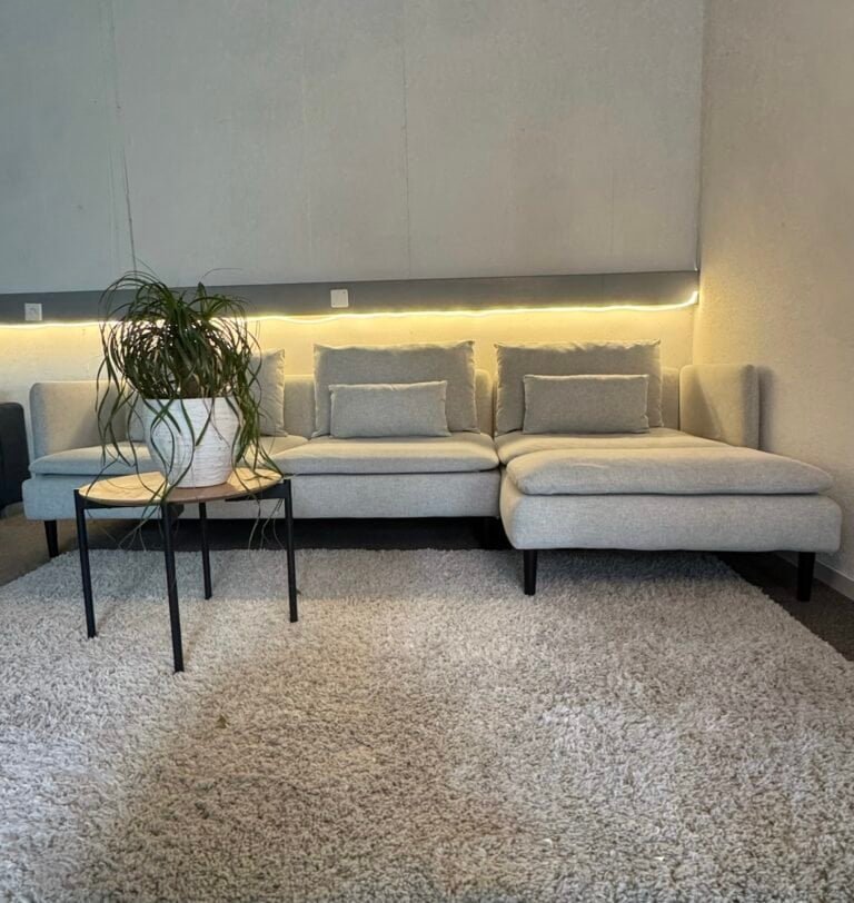 Corner Sofa Pasatell Silver with Free Delivery – Occasion Sofa for sale at SofaLab