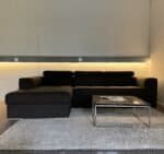 Brown Corner Sofa with storage space and pull-out bed – Occasion sofa for sale at SofaLab