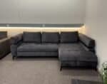 Corner Sofa Dark gray with bed function – Occasion sofa for sale at SofaLab