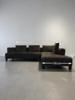 Corner Sofa Dark Blue by Natuzzi