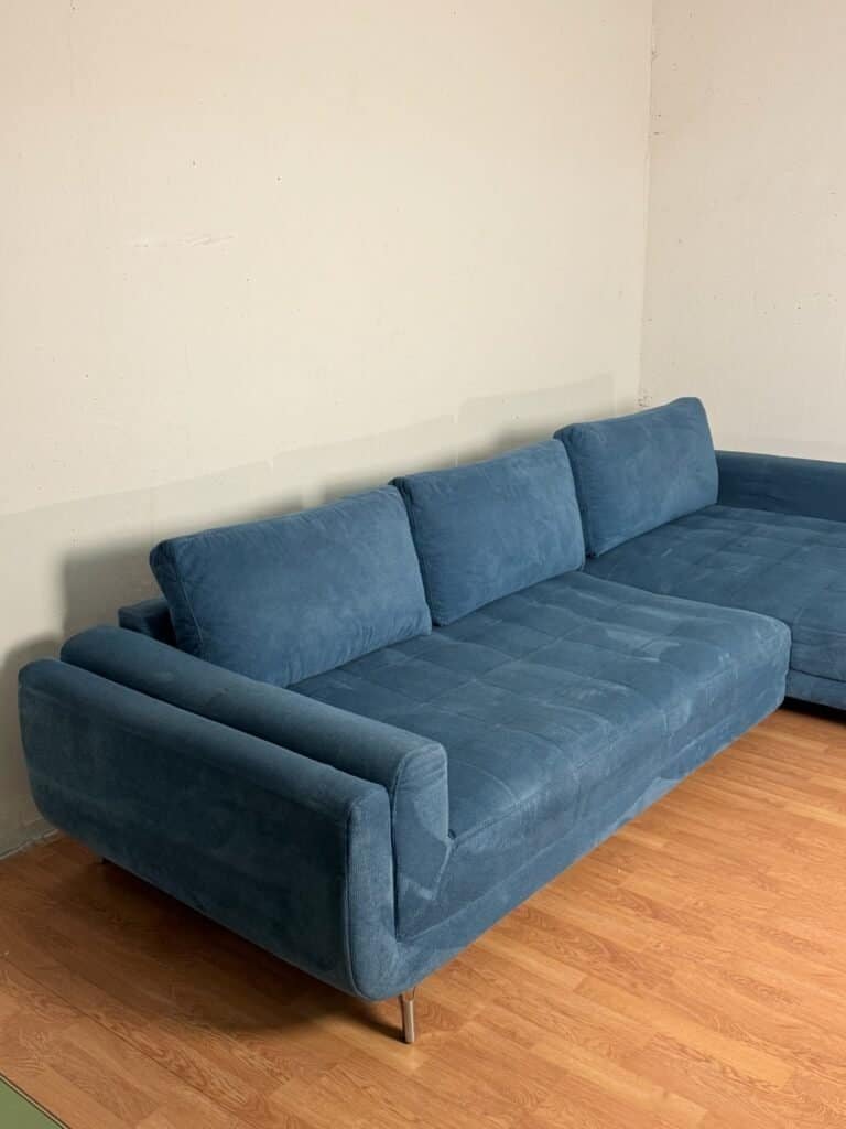 Corner Sofa Pastellblau Ink.Lieferung – Occasion sofa for sale at SofaLab