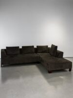 Corner Sofa Dark Blue by Natuzzi