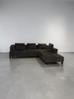 Corner Sofa Dark Blue by Natuzzi