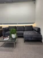 Corner Sofa Dark gray with bed function – Occasion sofa for sale at SofaLab