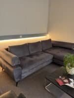 Corner Sofa Dark gray with bed function – Occasion sofa for sale at SofaLab