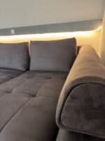 Corner Sofa Dark gray with bed function – Occasion sofa for sale at SofaLab