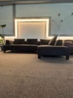 Corner Sofa Dark Blue By Natuzzi – Occasion sofa for sale at SofaLab