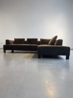 Corner Sofa Dark Blue by Natuzzi