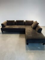 Corner Sofa Dark Blue by Natuzzi