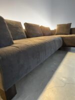 Corner Sofa Dark Blue by Natuzzi