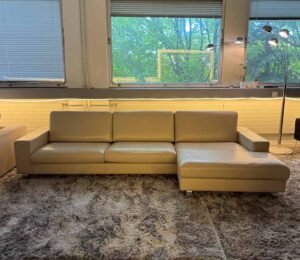 Genuine leatherCorner Sofa Beige by Pfister – Occasion sofa for sale at SofaLab