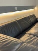 Corner Sofa black buffalo leather – Occasion sofa for sale at SofaLab