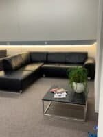 Corner Sofa black buffalo leather – Occasion sofa for sale at SofaLab