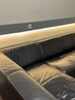 Corner Sofa black buffalo leather – Occasion sofa for sale at SofaLab