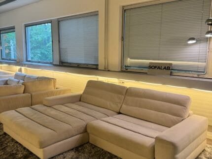 Kawola Lana Corner Sofa Light grey from Home 24 – Occasion sofa for sale at SofaLab