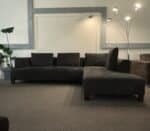 Natuzzi.Corner Sofa in Dark Blue Ink.Liefing – Occasion sofa for sale at SofaLab