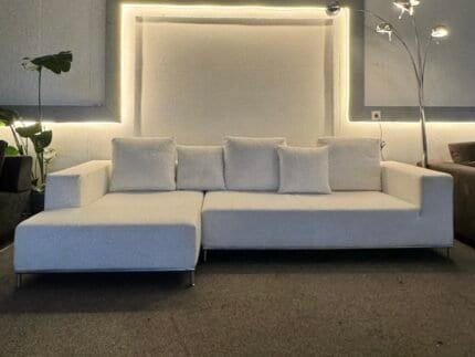 Corner Sofa Cream bei LaNuova CASA – Occasion sofa for sale at SofaLab