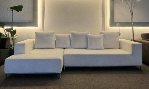 Corner Sofa Cream bei LaNuova CASA – Occasion sofa for sale at SofaLab