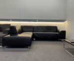 Corner Sofa black buffalo leather – Occasion sofa for sale at SofaLab