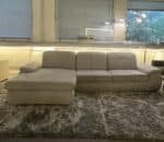 Light grey Corner Sofa with adjustable backrest – Occasion sofa for sale at SofaLab