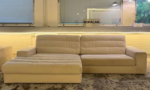 Kawola Lana Corner Sofa Light grey from Home 24 – Occasion sofa for sale at SofaLab